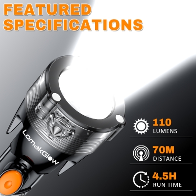 LomakGlow Multi-function Car Safety Flashlight-Emergency Rescue Tool