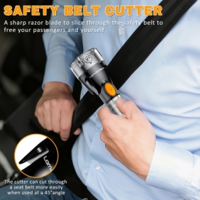 LomakGlow Multi-function Car Safety Flashlight-Emergency Rescue Tool