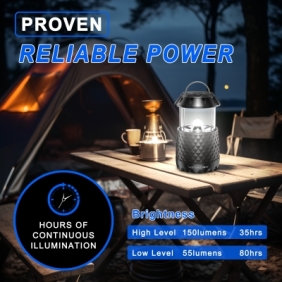 LomakGlow LED Camping Lantern – Collapsible, Waterproof, White Bright Light for Power Outages, Hurri