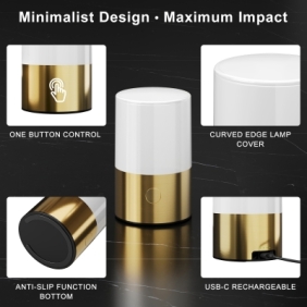 LomakGlow Small Lighted Table Lamp 